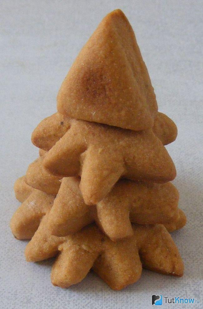 Пряничная ёлочка крупным планом