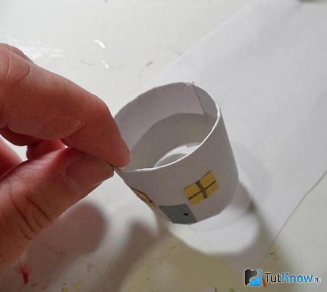 Обклеивание картонных втулок бумагой