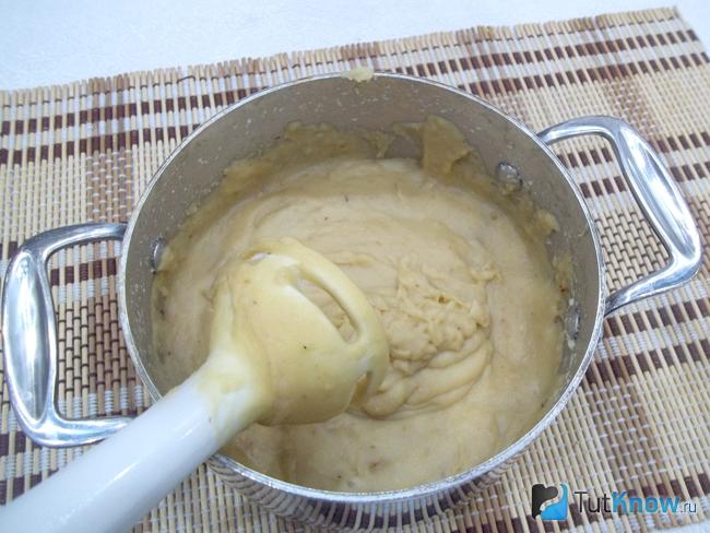 Картофель с горохом пюрированы
