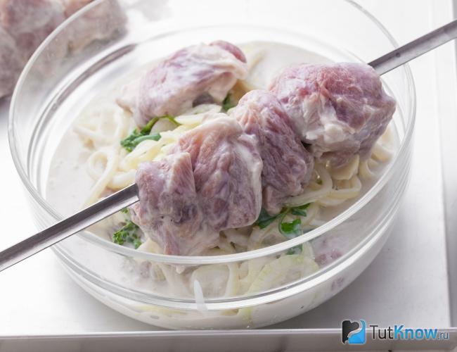 Маринованное мясо в кумысе