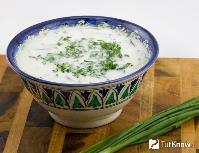 Зеленая окрошка