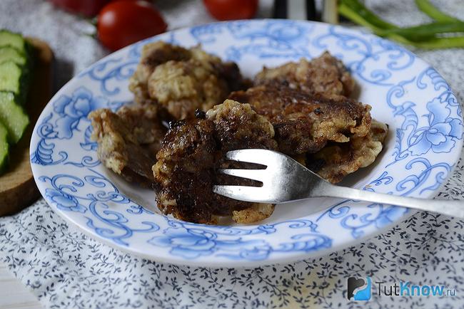 Как выглядят готовые куриные сердечки в кляре