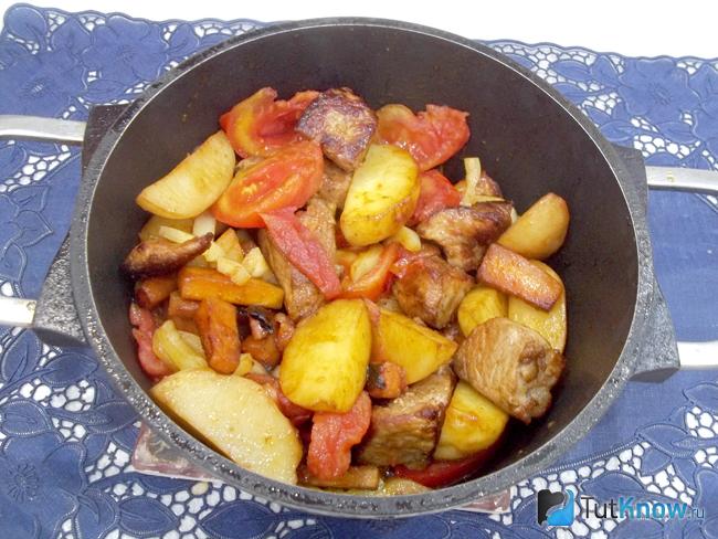 Продукты перемешаны