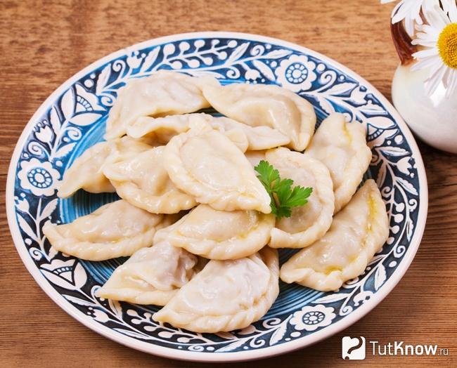 Вареники с красным творогом