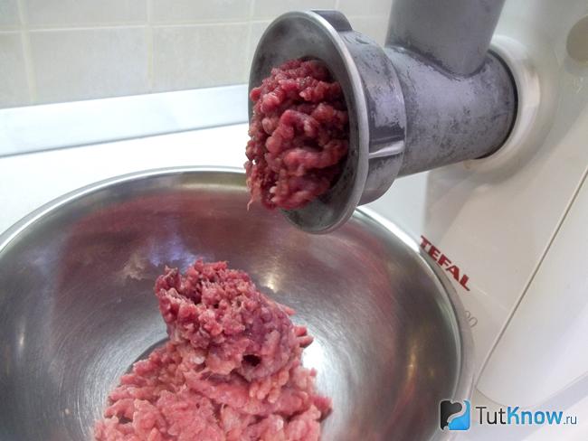 Мясо перекручено