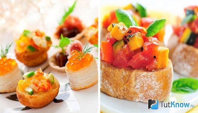 Фруктовые канапе на ситцевую свадьбу