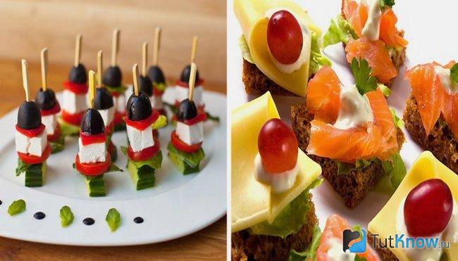 Закуски для гостей ситцевой свадьбы