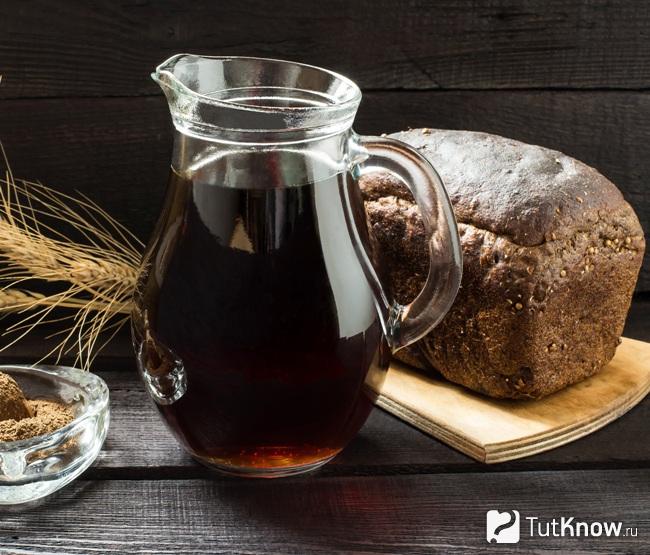 Квас из ржаного хлеба