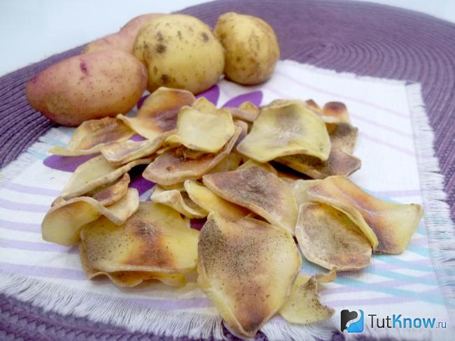 Готовый картофель сушеный в духовке