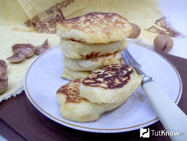 Готовые картофельные оладьи с мукой