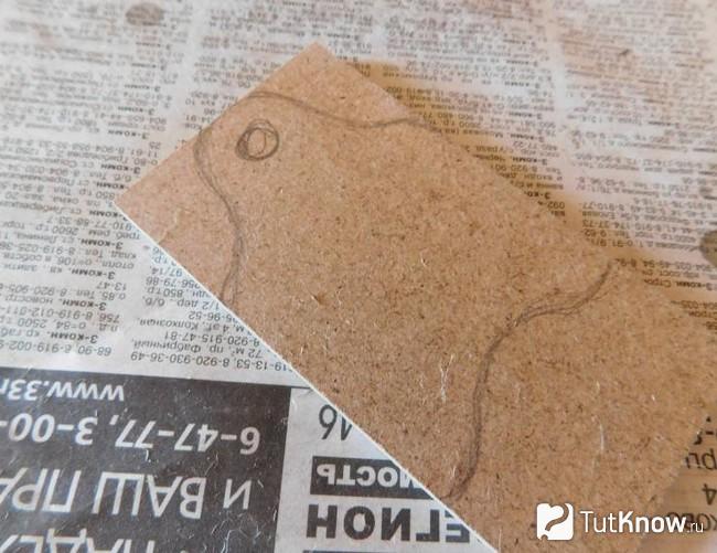 Кусок МДФ для написания поздравления