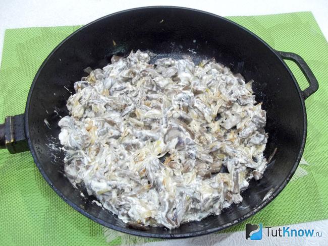 Готовый грибной гуляш