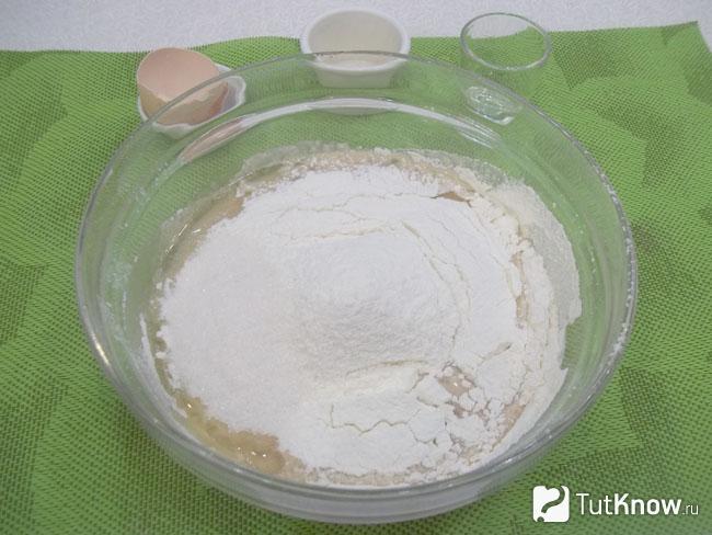 К продуктам добавлена мука