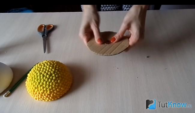 Круглая заготовка из картона