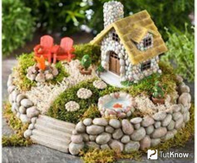 Вариант миниатюрного дома с двориком
