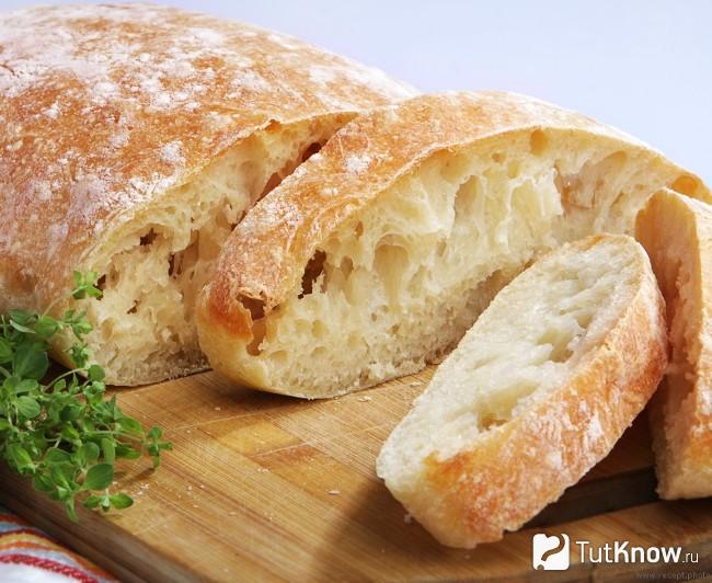 Чиабатта на пшеничной муке