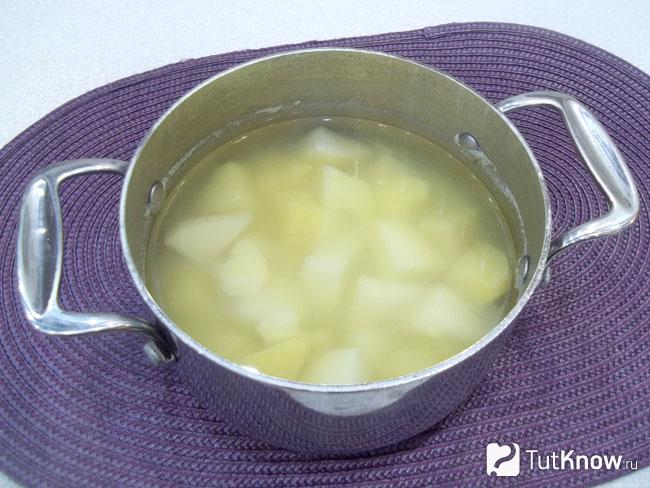 Картофель отварен