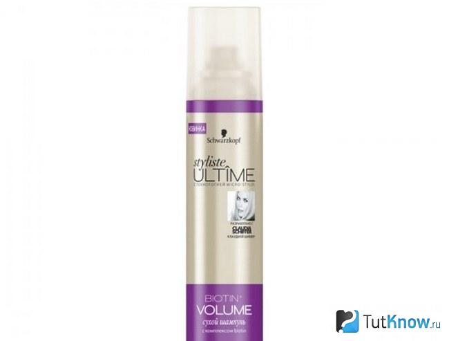 Флакон сухого шампуня SCHWARZKOPF на белом фоне