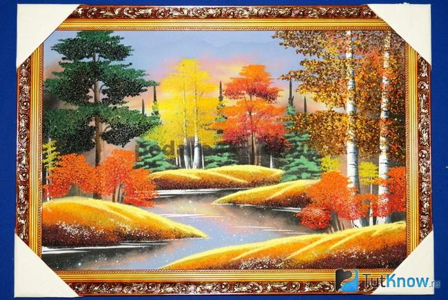 Пейзаж из каменной крошки