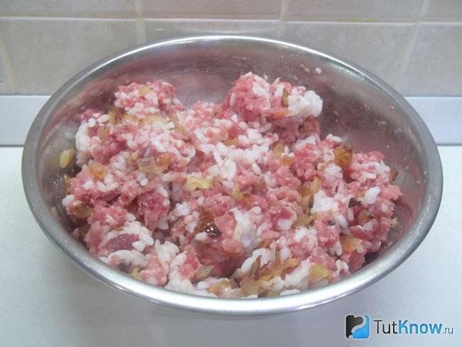 Продукты перемешаны