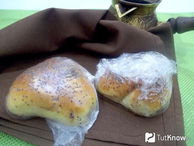 Готовые замороженные булочки с маком