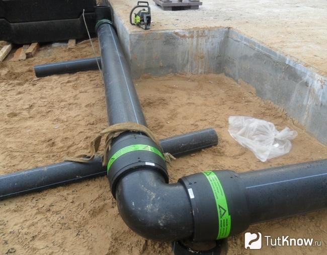 Монтаж наружного водопровода из труб ПНД