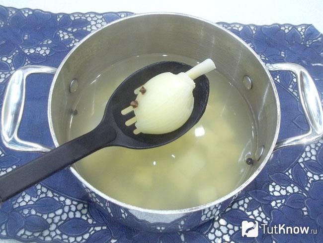 Картофель отварен