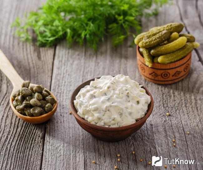 Как выглядит французский соус тартар