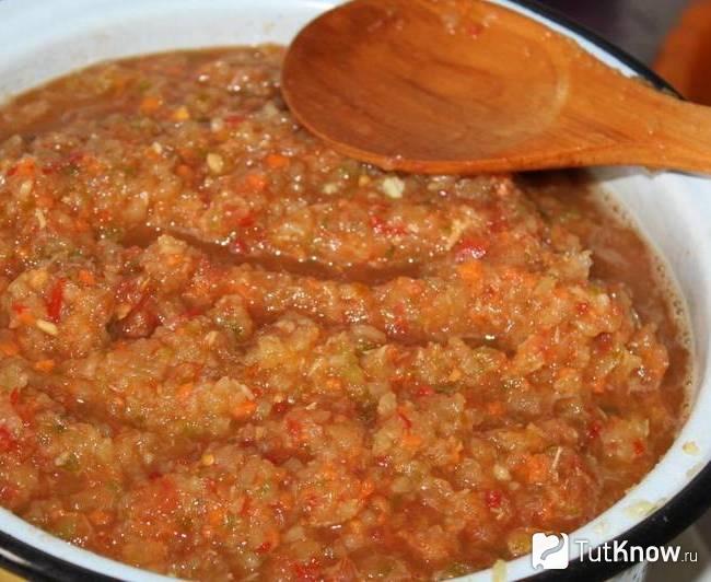 Аджика из кабачков