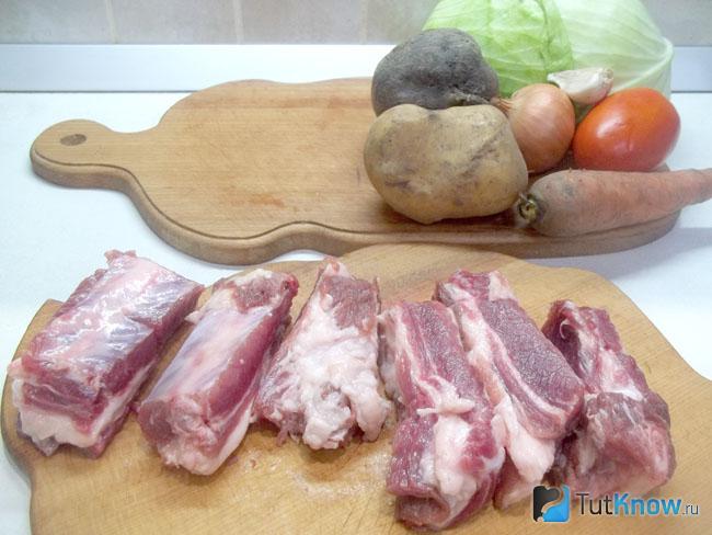 Ребрышки нарезаны по косточкам