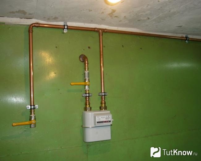 Газопровод из медных труб