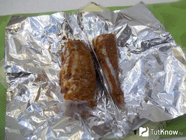 Минтай полит соусом