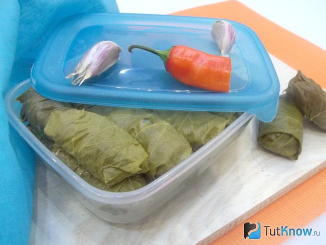 Готовая замороженная долма на зиму