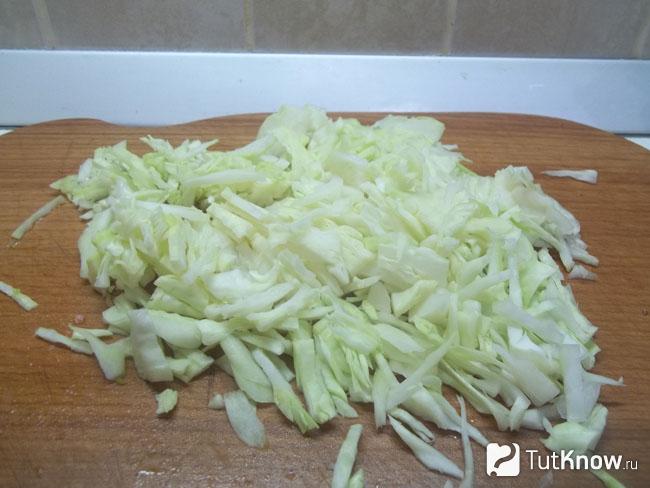 Капуста нашинкована соломкой