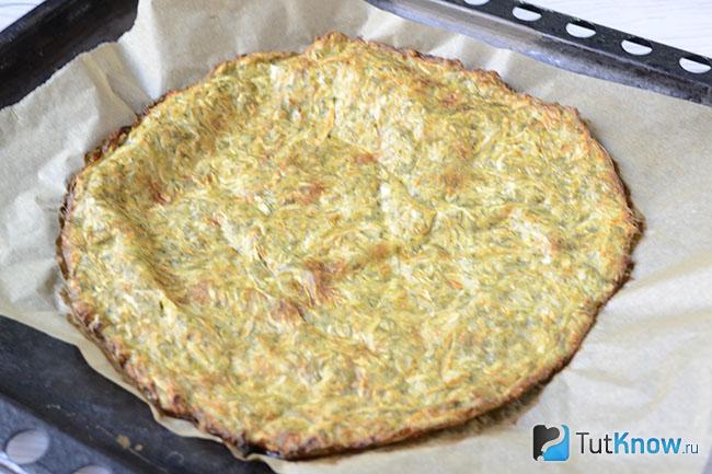 Готовый кабачковый корж