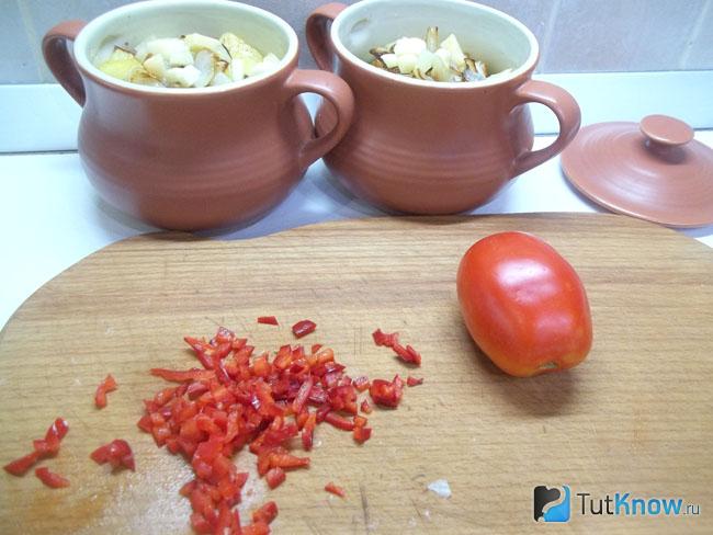 Горький перец измельчен