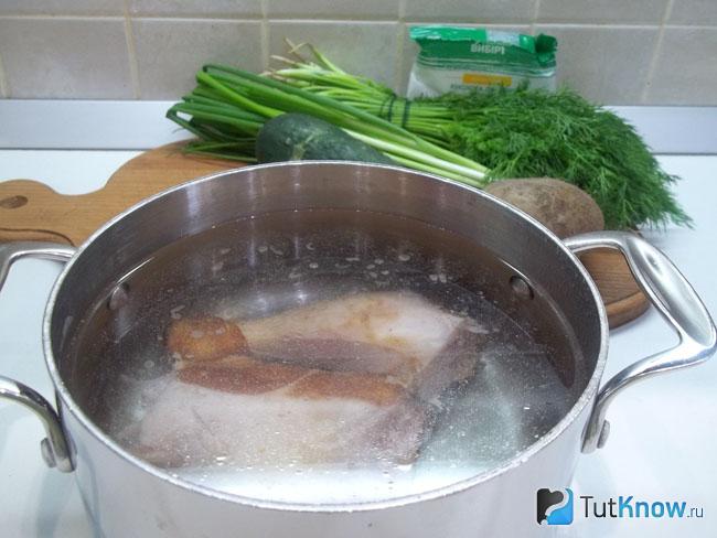 Копченая курица отварена
