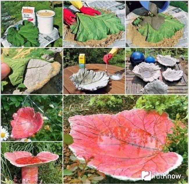 Поилки из самодельных листков