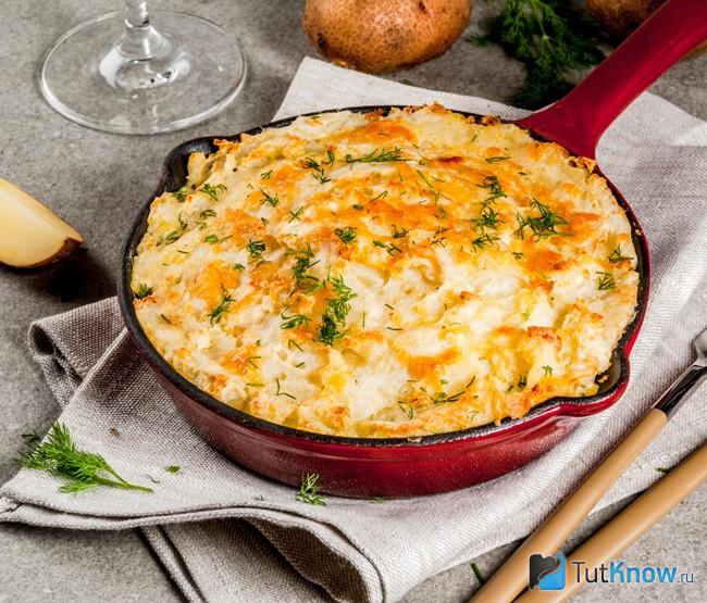 Пастуший пирог с курицей