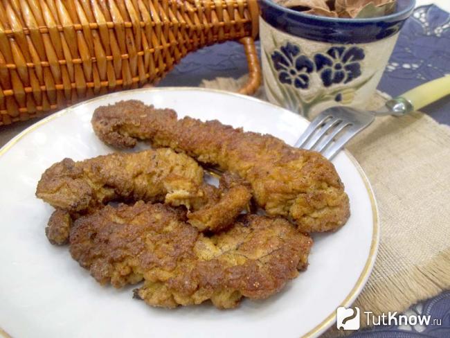 Готовая жареная икра карпа