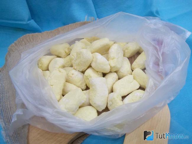 Готовые замороженные ленивые вареники