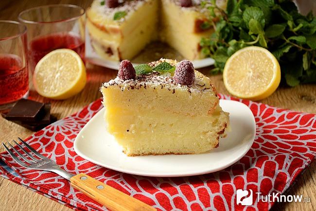 Очень вкусный лимонный торт