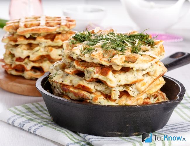 Вафли с сыром Берг
