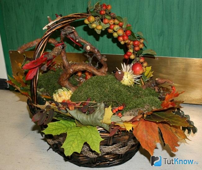 Корзинка с дарами леса