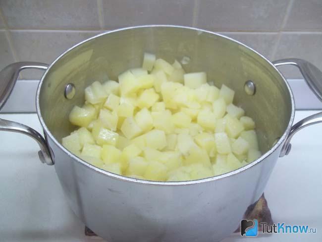 Картошка отварена и слит отвар