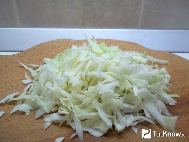 Капуста нашинкована соломкой