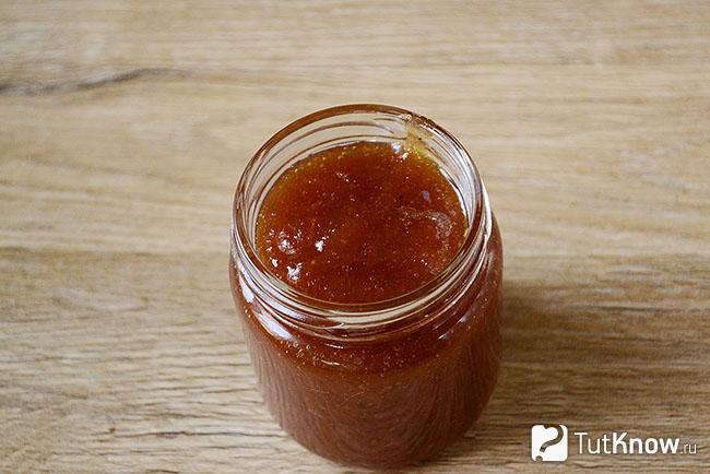 Джем из калины и тыквы в баночке