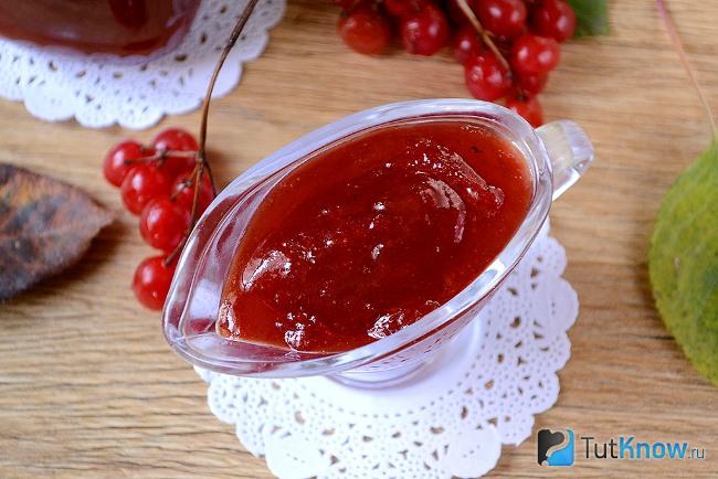Желе из калины на зиму в банках