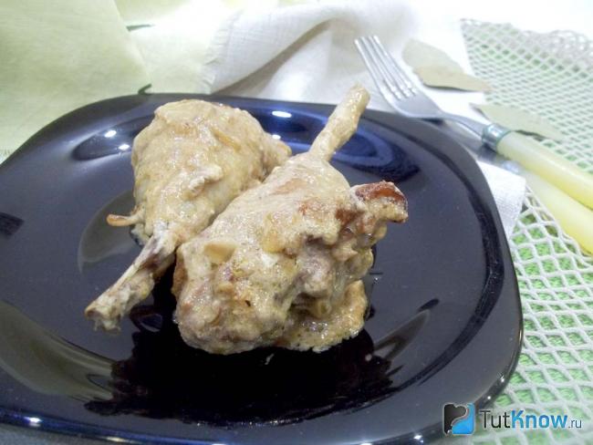 Готовое гедлибже (курица в сметане)