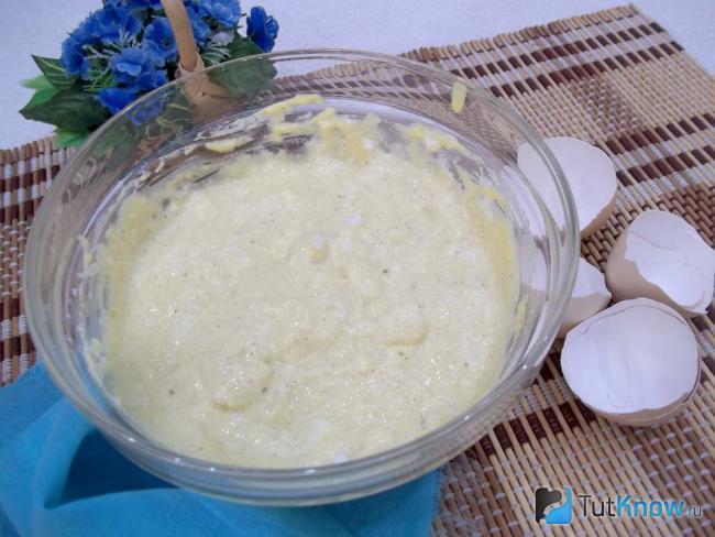 Готовый сметанный кляр с мукой и взбитыми белками